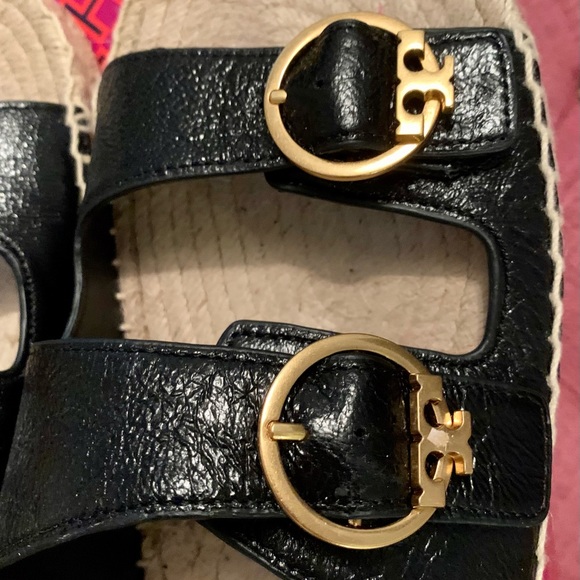 Tory Burch Selby Two-Band Espadrilles Slides 8.5 - Picture 6 of 10